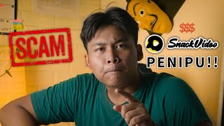 JANGAN MAU JADI CREATOR DI SNACK VIDEO!!!? | Ditipu ratusan dollar sama snack video