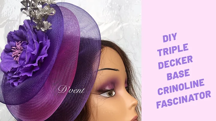 DIY TRIPLE DECKER BASE CRINOLINE FASCINATOR | HOW TO MAKE CRINOLINE FASCINATOR