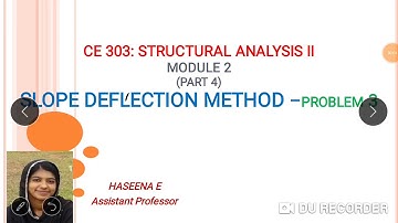 Slope deflection method- problem 3 - 3 span continuous beam