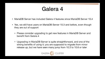 MariaDB Galera Cluster webinar Feb 2025