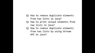 How to remove duplicate elements from two lists in Java