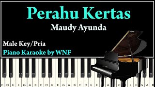 Maudy Ayunda - Perahu Kertas Piano Karaoke Versi Pria