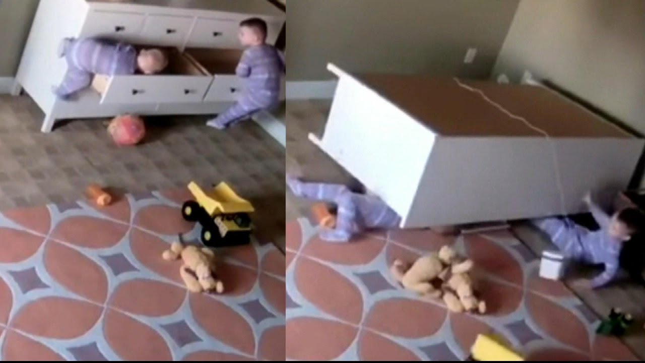 dresser falling over Falling furniture, TVs still putting children at risk despite years of  warnings