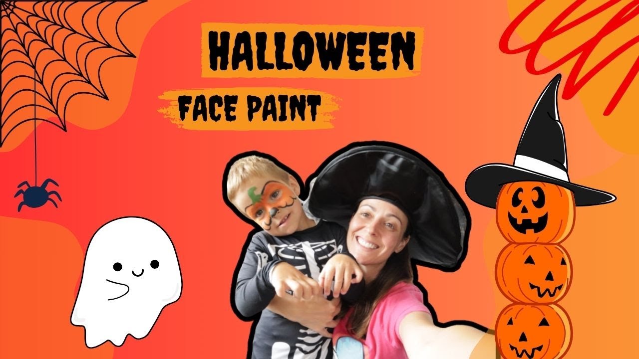 Little Brian Paint Sticks Spooky Face Paint - Dear Mummy Vlog