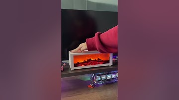 Cozy vibes with mini fireplace diffuser #fireplace #diffuser