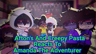 Aftons And Creepy Pasta Reacts To Don't Listen And Sacrificial Lamb | Amanda The Adventurer