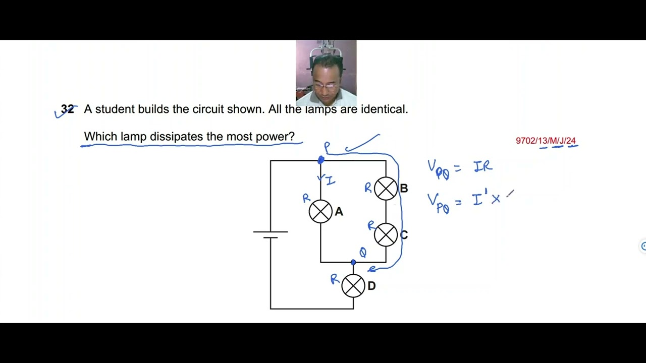 2024 CAIE AS & A level May June Physics Paper 13 Q N 32 (9702/13/M/J/24) by Sajit C Shakya