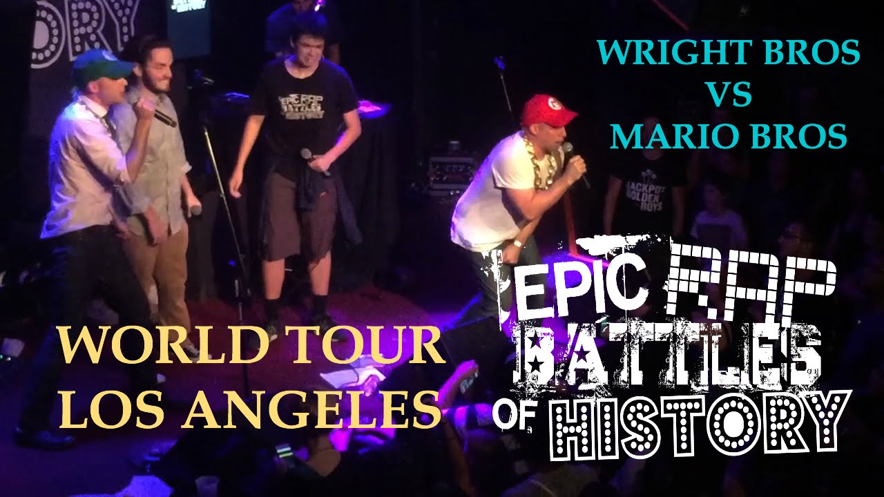 WRIGHT BROS VS MARIO BROS - Epic Rap Battles of History Live World Tour ...