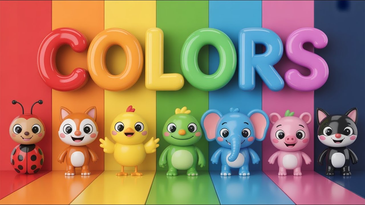 Learn Colors with Animals | Rainbow Colors Song for Kids - YouTube