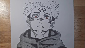 How to Draw Sukuna - Easy Anime Drawing Beginners | Jujutsu Kaisen Art for Tutorial