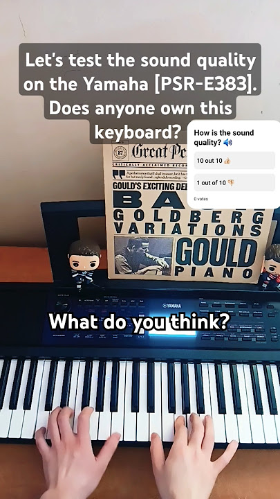 Let's test the sound on Yamaha [PSR-E383] #piano #yamaha #yamahapiano