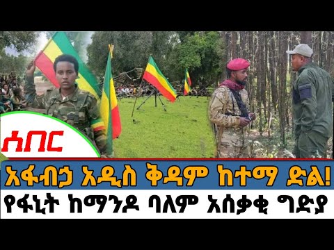 አፋብኃ ቴወድሮስ ዕዝ አዲስ ቅዳም ከተማ በመያዝ ድል አደረገ ስለ ፋኒት ባለም ግድያ አፋብኃ ተናገረ