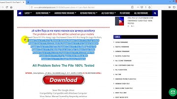 Huawei Clone V11 Pro Flash File MT6580 8.1 LCD Fix Hang Logo & Dead Recovery Firmware File
