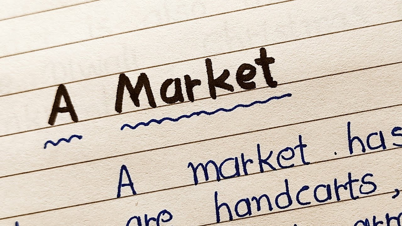 street market essay in english