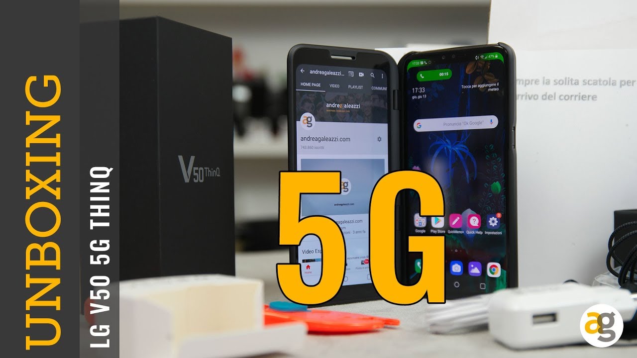UNBOXING LG V50 5G!