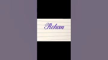 Beautiful Rehan name with cut marker #shorts #@WritingSkills-129