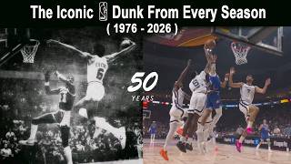 The Greatest NBA Dunk from Every Season | 1976–2026 | 50 years