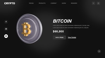 Fully Responsive Crypto Website Landing Page using HTML CSS JavaScript | Complete Responsive Website