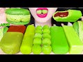 ASMR GREEN ICE CREAM *GREEN TEA CHOCOLATE ICE CREAM, BIG DIPPIN' DOTS 녹차 아이스크림 초콜릿 먹방 EATING SOUNDS