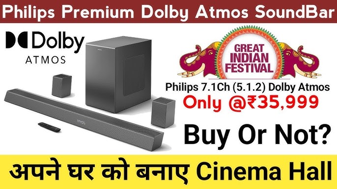 5.1.2 ch Dolby Atmos Soundbar - Philips TAB7908 Overview - YouTube