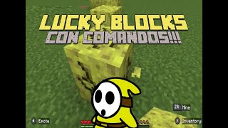 Como hacer LUCKY BLOCKS con COMANDOS en MINECRAFT!!  (Fácil y corto)