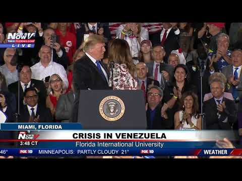 EXTRA KISSES: President Trump Embraces First Lady Melania Trump In Miami