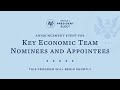 President-elect Biden and Vice President-elect Harris Introduce Key Members of Economic Team