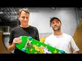 I learned to skateboard with tony hawk