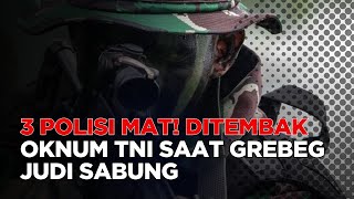 Oknum TNI Temb4k 3 Polisi saat Grebeg Judi Sabung Ayam di Lampung