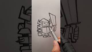 How to Draw Mini P.E.K.K.A ⚔️ | Clash Royale Drawing Tutorial