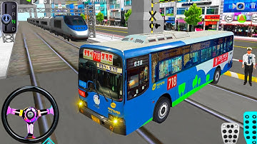 New Hyundai Old City Bus vs Bullet Train🚆 3D Driving Class 2025 🎮 Best Android Gameplay