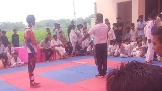 Boy and Girl fight Shahid Manoj Kumar Taekwondo Cup 2023