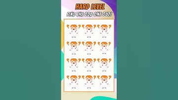 HARD Level:  Spot the Odd One Out! 🧐 #oddoneout #brainteaser #spotthedifferenceactivity