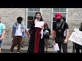 Guelph politico  spoken word at solidarity with palestine march