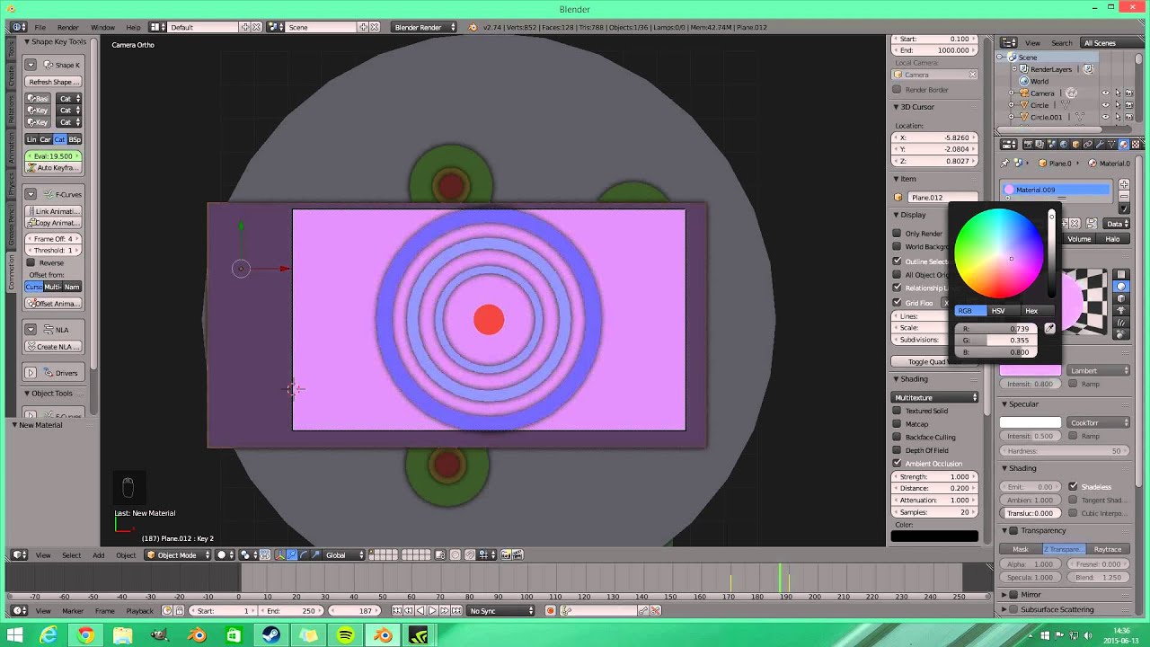 blender make vector 2d