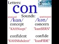 How to Pronounce words with CON (noun vs. verb)