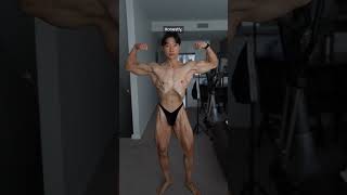 I take a video every week until my untested bodybuilding competition as a natural (1 WEEK OUT)