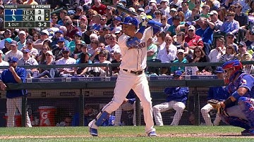 TEX@SEA: Martin mashes a solo shot deep over the wall