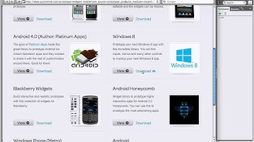 Web Widgets with JustinMind Prototyper