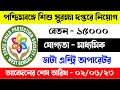মাধ্যমিক পাশে পশ্চিমবঙ্গে শিশু সুরক্ষা দপ্তরে নিয়োগ,data entry operator recruitment