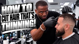 CUTTING HAIR THAT’S THINNING CAN BE HARD! SLIDERCUTS