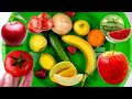 Learn fruits and vegetables🍍Watermelon 🍉 Tomato🍅 Apple🍏educational cartoons for children Cutting