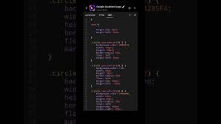 Google Assistant logo with html and css. #shorts  #coding #google #logo #etc screenshot 4