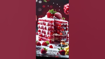 Tiny Chefs, Giant Cake  Miniature Bakers Build a Fruity Mega Dessert #ai #dessert #cute #cake