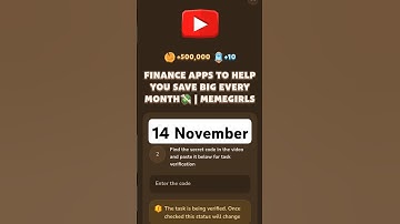 FINANCE APPS TO HELP YOU SAVE BIG EVERY MONTH | MEMEFI VIDEO CODE