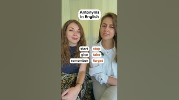 Antonyms in English