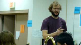 Video thumbnail of "For Emma (Bon Iver) Rehearsal- Justin with Memorial High"