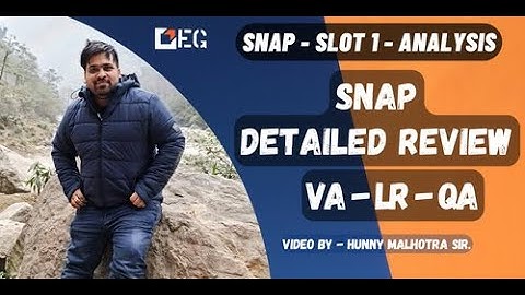 SNAP - Slot 1 - Analysis - Cut offs - Exam pattern - Elites Grid