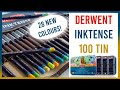 Derwent inktense 100 tin review  my thoughts on the 28 new colours