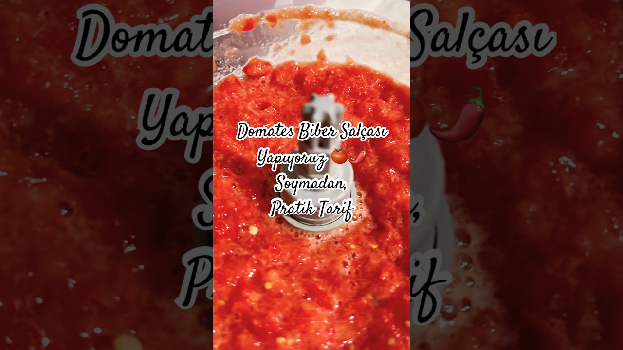 Evde Domates Biber Salçası Yapıyoruz 🍅🌶️ | Soymadan, Rondoda Pratik Tarif #tomato #pratik #salça